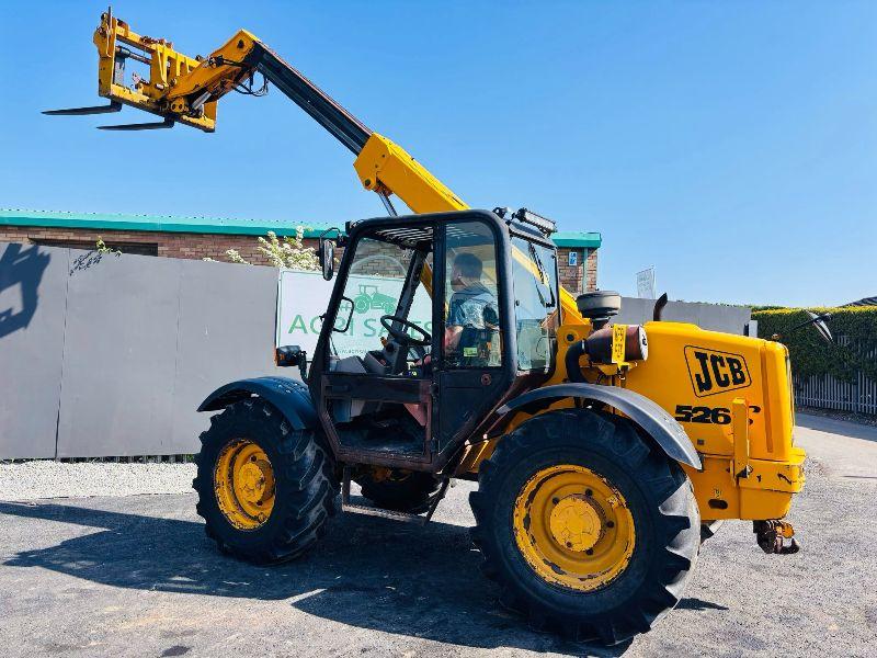 JCB 526S TELEHANDLER JOYSTICK CONTROL*C/W PALLET TINES*VIDEO*