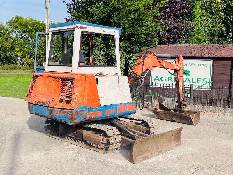 KUBOTA KX60 TRACKED EXCAVATOR C/W 2 X BUCKETS *VIDEO*