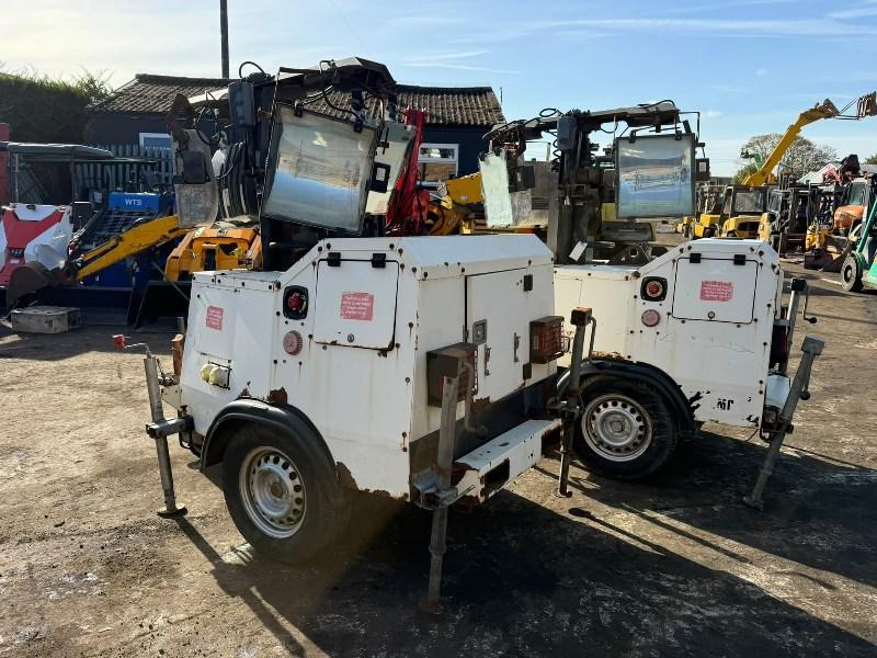 2 X SMC TL90 LIGHTING TOWERS*C/W KUBOTA ENGINES*VIDEO*