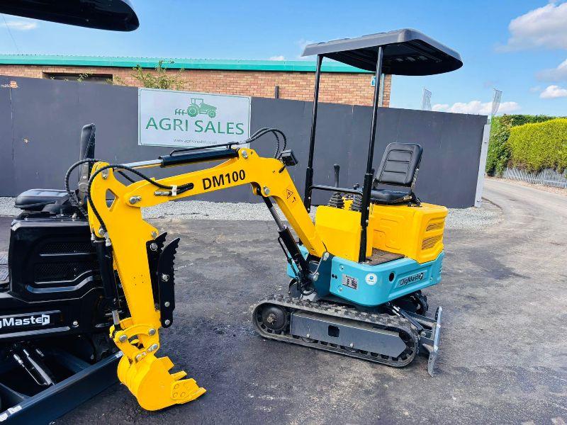 *NEW*UNUSED*DIGMASTER DM100 & 105 MINI EXCAVATOR*CHOICE OF 10*VIDEO*