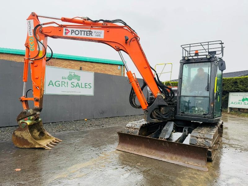 HITACHI ZX85USB-5A TRACKED EXCAVATOR*YEAR 2017*VIDEO*