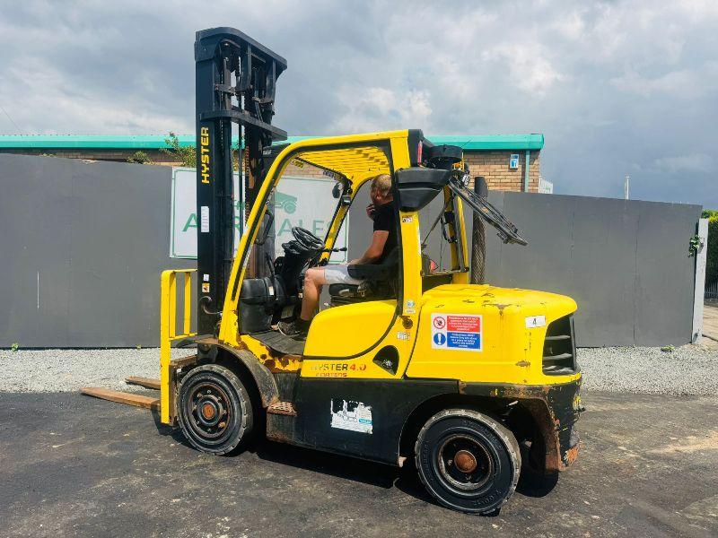 HYSTER 4.0 FORKLIFT*C/W KUBOTA ENGINE*YEAR 2019*VIDEO*