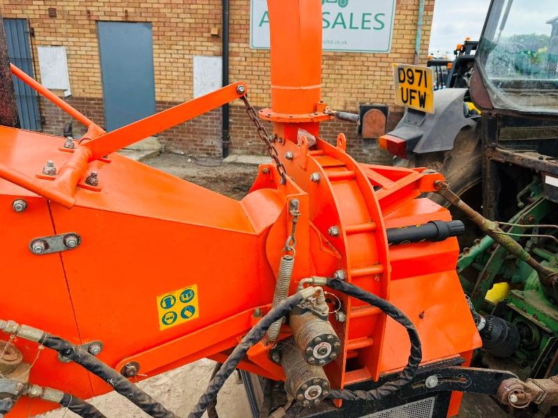 MDL POWER UP MOUNTED PTO DRIVEN WOOD CHIPPER*YEAR 2017*VIDEO*