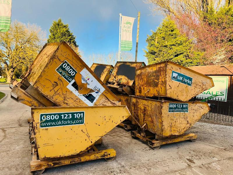 TIPPING SKIP TO SUIT PALLET TINES * ONLY ONE AVAILBLE * 