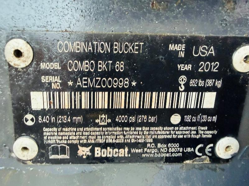 BOBCAT 3 IN ONE BUCKET* TO SUIT SKIDSTEER*YEAR 2012*VIDEO*