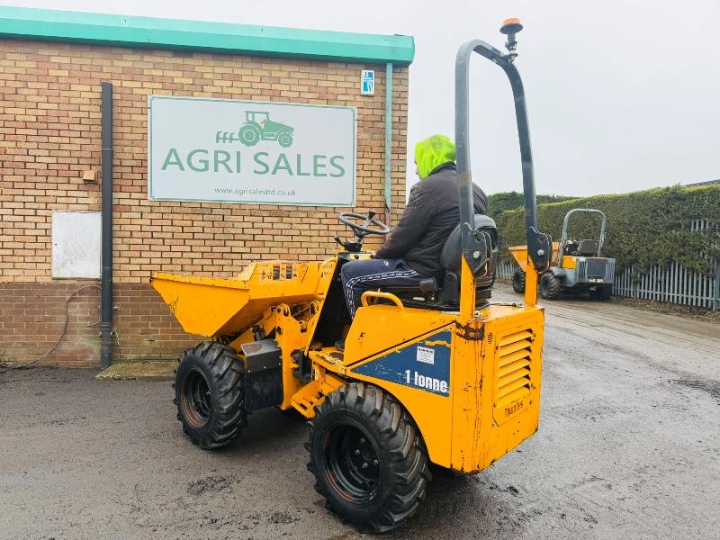 THWAITES 1 TONNE HIGH TIP DUMPER*YEAR 2017*1381 HOURS*VIDEO*