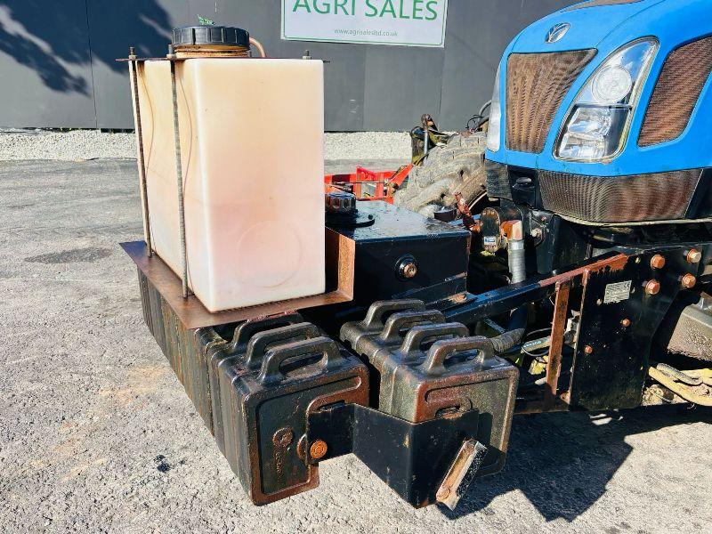 NEW HOLLAND TN75DA TRACTOR *C/W TURFER CONVEYOR AND PALLET TINES*VIDEO*