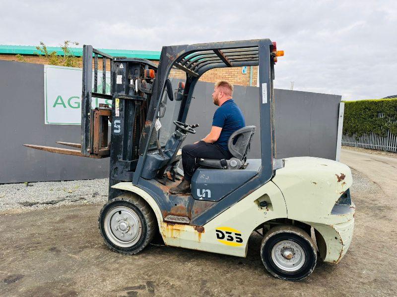 U.N FD35T-JE CONTAINER SPEC* YEAR 2012*C/W YANMAR ENGINE*VIDEO*