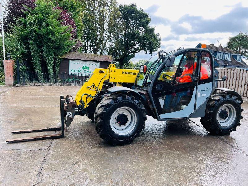 KRAMER 407 4WD TELEHANDLER *YEAR 2011, AG SPEC, NEW ENGINE FITTED 2017*VIDEO*