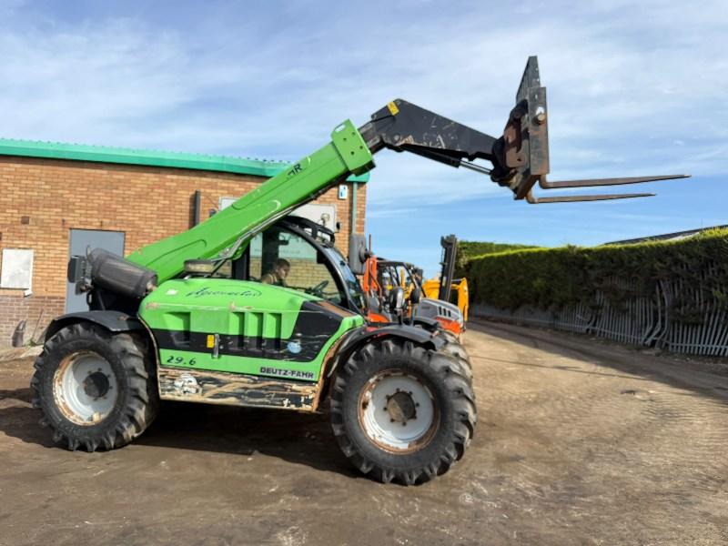 DEUTZ AGRO 29.6 TELEHANDLER*C/W PALLET TINES*YEAR 2012*VIDEO*
