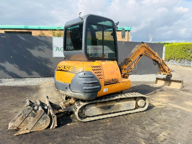 CASE 50 EXCAVATOR*C/W HYDRAULIC THUMB*VIDEO*