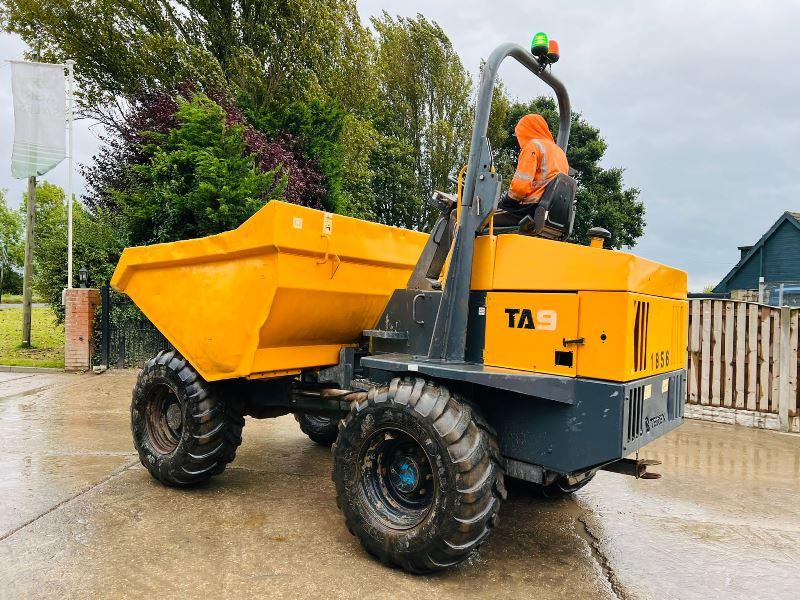 TEREX TA9 4WD DUMPER *YEAR 2014 , 3074 HOURS* C/W ROLE BAR *VIDEO*