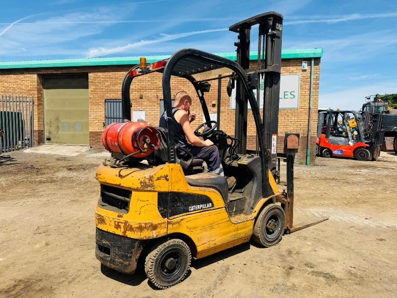 CATERPILLAR GP18N FORKLIFT*C/W PALLET TINES*VIDEO*
