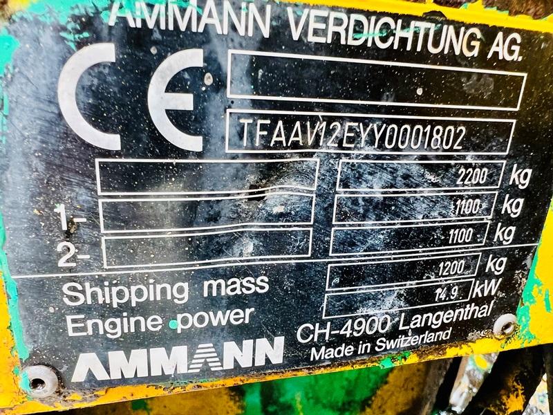 AMMAN CH-4900 DOUBLE DRUM ROLLER C/W ROLE BAR *VIDEO*
