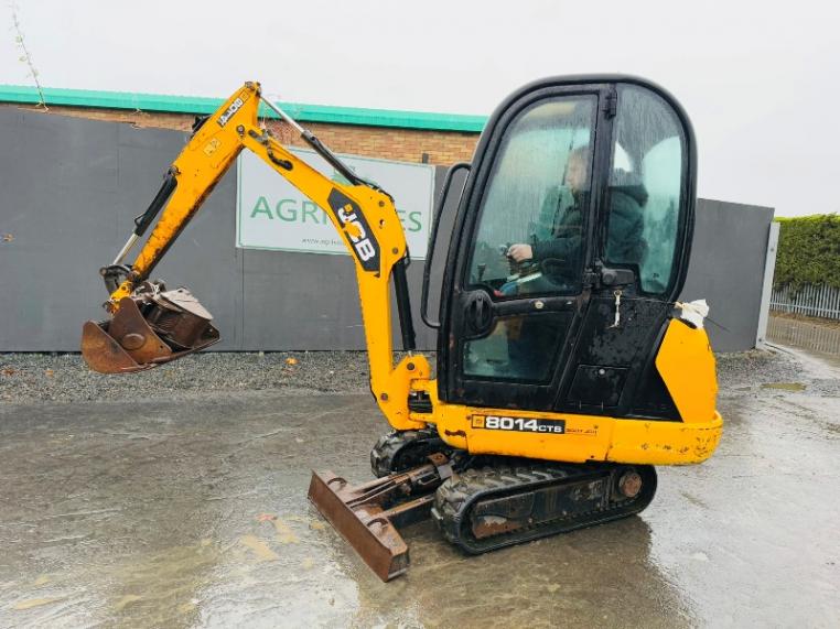 JCB 8014CTS MINI EXCAVATOR*C/W 2 EXTRA BUCKETS*YEAR 2013*VIDEO*