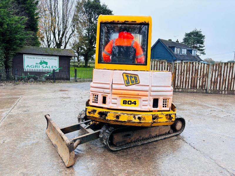 JCB 804 PLUS TRACKED EXCAVATOR *3619 HOURS* C/W RUBBER TRACKS *VIDEO*