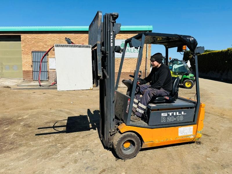 STILL R20-18 ELECTRIC FORKLIFT*C/W CHARGER*VIDEO*
