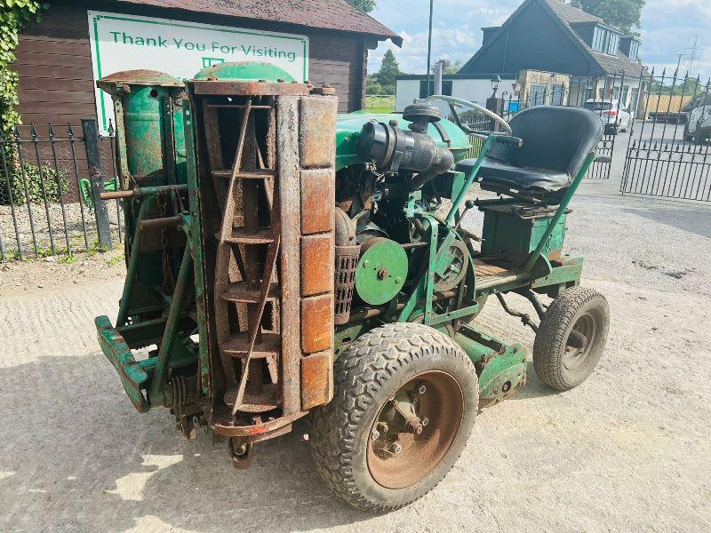 RANSOME DIESEL 3 GANG RIDE ON MOWER C/W KUBOTA ENGINE *VIDEO*