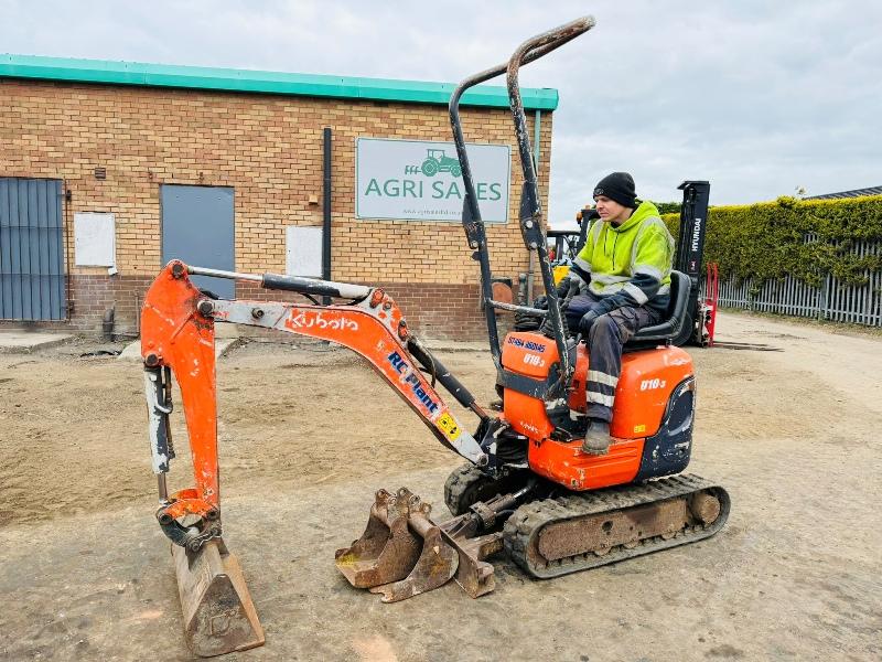 KUBOTA U10-3 MICRO DIGGER*C/W EXPANDING TRACKS*VIDEO*