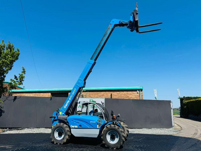 GENIE GTH-3007 TURBO TELEHANDLER *READING 3212 HOURS*C/W PALLET TINES*VIDEO*