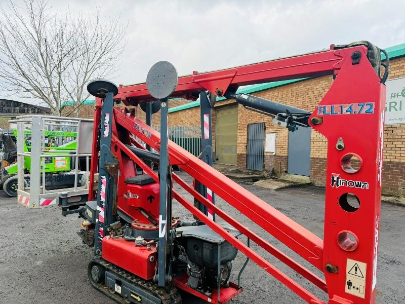 HINOWA LIGHT LIFT 1472 TRACKED MANLIFT*12.5M REACH*VIDEO*