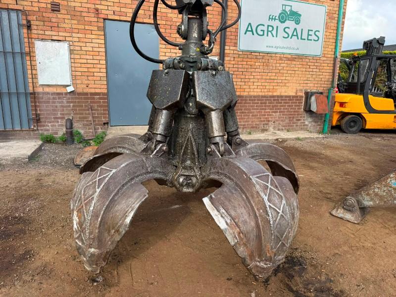 TEREX FUCHS MHL320 SCRAP HANDLER*C/W ROTATING SCRAP GRAB*VIDEO*