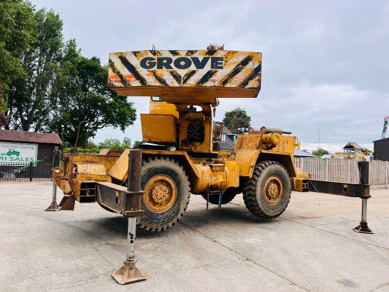 GROVES RT518 4X4 18 TON ROUGH TERRAIN CRANE C/W CATERPILLAR ENGINE *VIDEO*