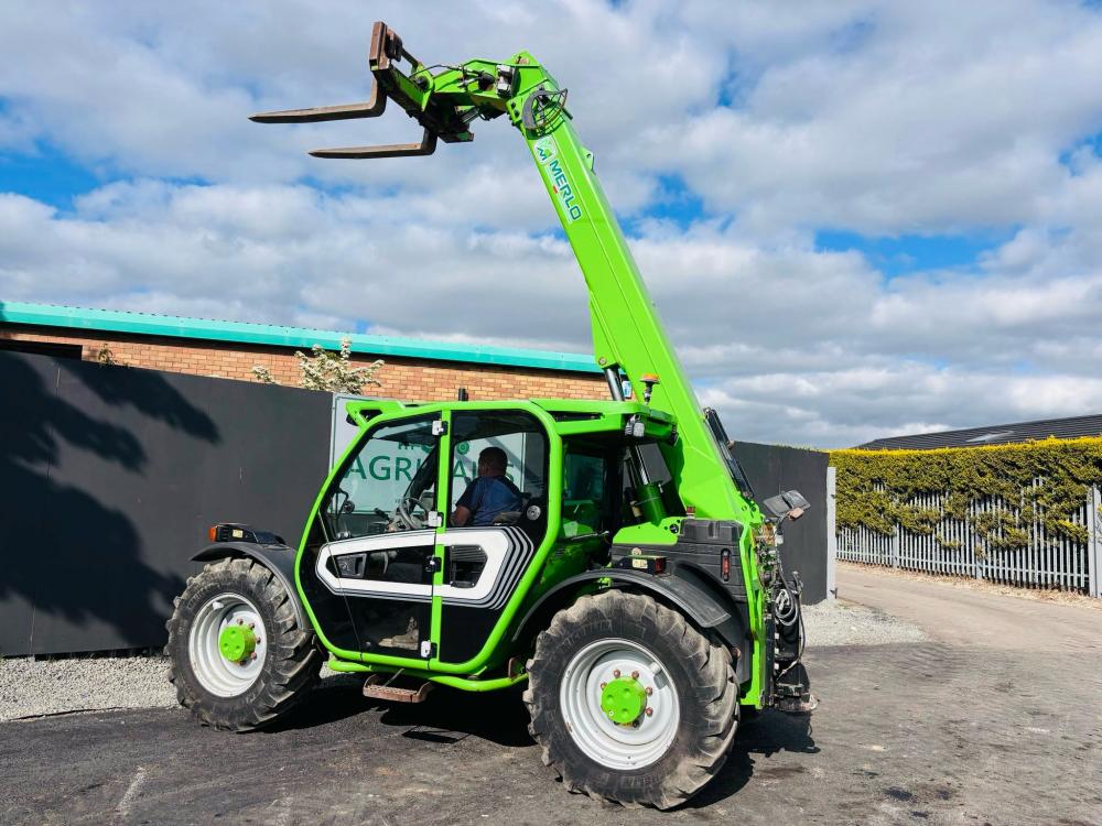 MERLO TF33.7 115 TURBO TELEHANDLER*AG SPEC *C/W PALLET TINES*YEAR 2017*VIDEO*