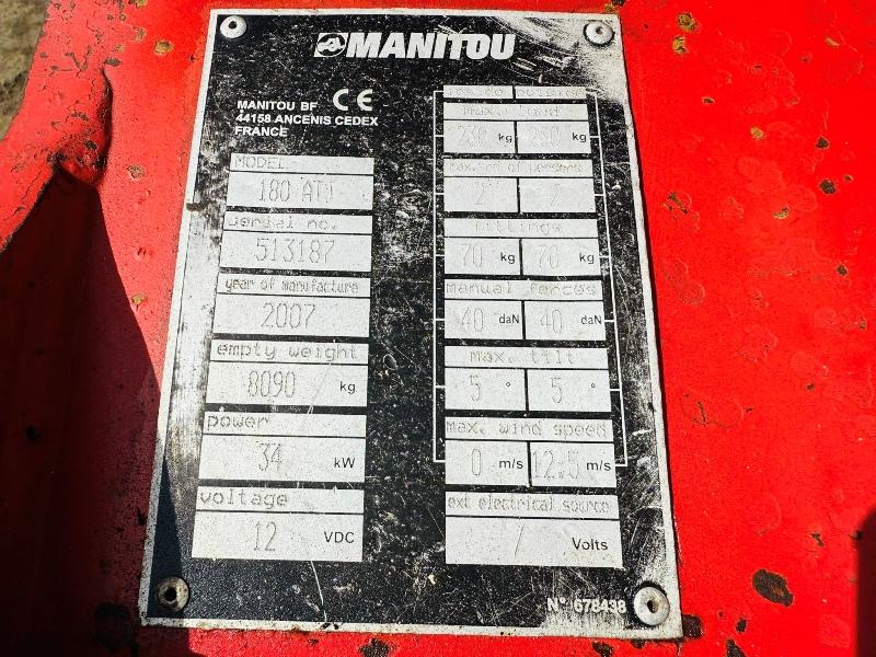 MANITOU 180 ATJ 4X4 CHERRY PICKER*18M WORKING HEIGHT*VIDEO*