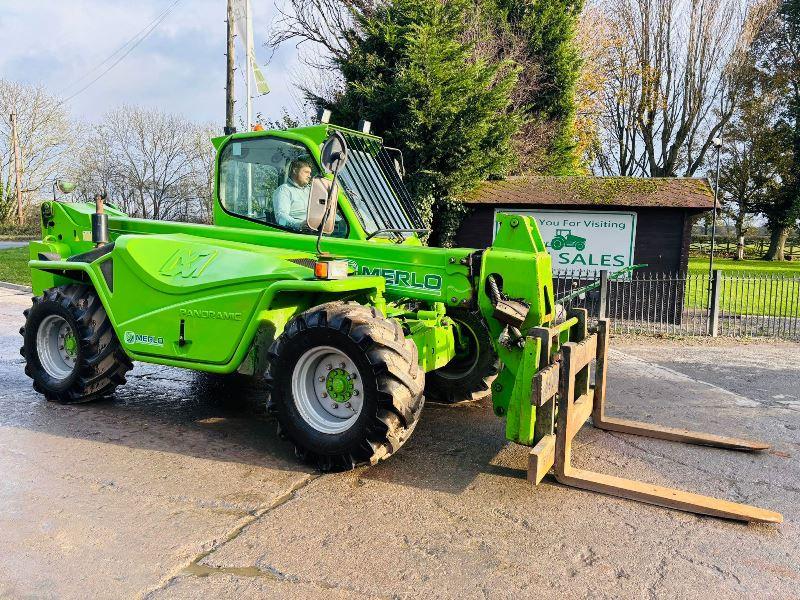 MERLO P60.102 4WD TELEHANDLER *YEAR 2010, 10 METER, 6 TON LIFT* ENGINE SMOKES *VIDEO*