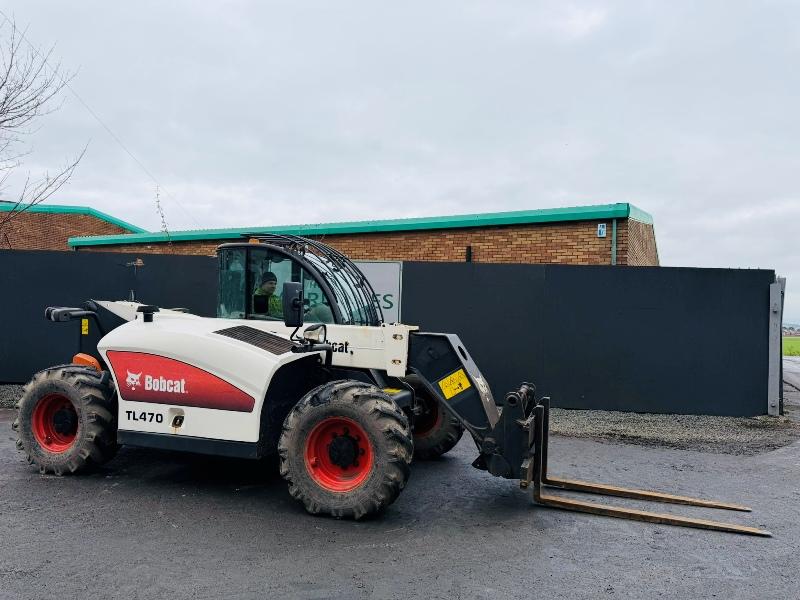 BOBCAT TL470 TELEHANDLER*C/W PALLET TINES*YEAR 2012*5507 HOURS*VIDEO*