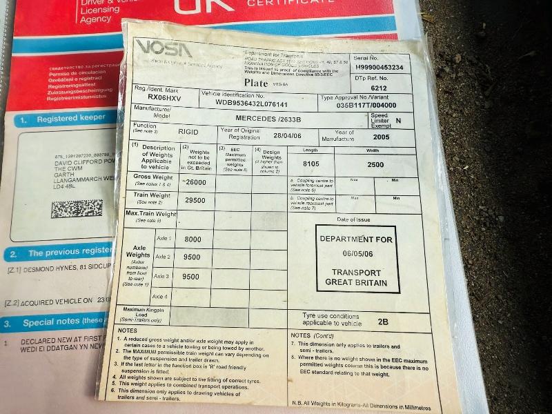 MERCEDES 2633B 6X2 CONCRETE LORRY*VIDEO*