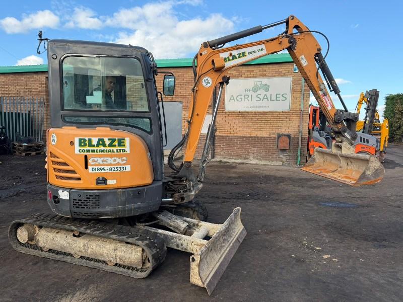CASE CX30C MINI EXCAVATOR*YEAR 2018*4986 HOURS*VIDEO*