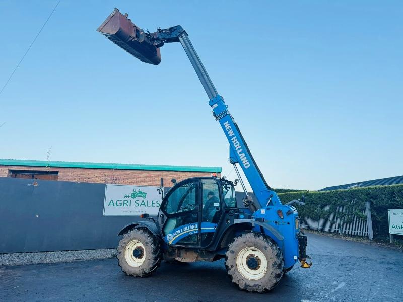 NEW HOLLAND LM7.42 TELEHANDLER*C/W PALLET TINES & BUCKET*YEAR 2017*VIDEO*