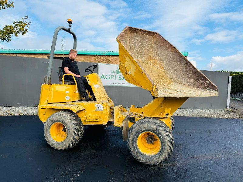 THWAITES 3 TONNE SWIVEL TIP DUMPER*1 OWNER FORM NEW*VIDEO*