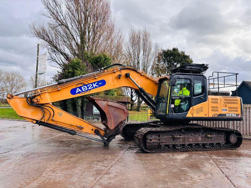 SANY SY215C TRACKED EXCAVATOR *YEAR 2017* C/W QUICK HITCH & BUCKET *VIDEO*