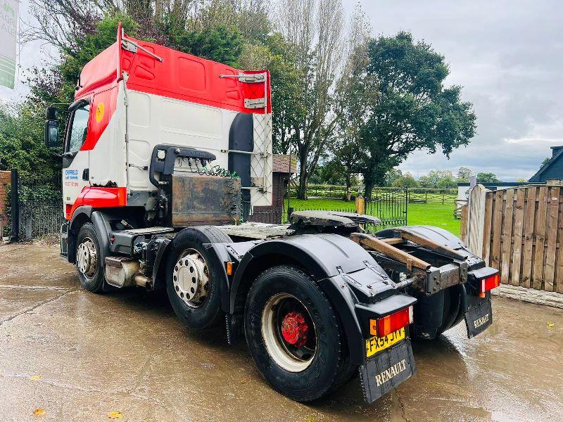 RENAULT 420DCI 6X2 TRACTOR UNIT C/W BIG HUB REDUCTION & MANUAL GEAR BOX *VIDEO*