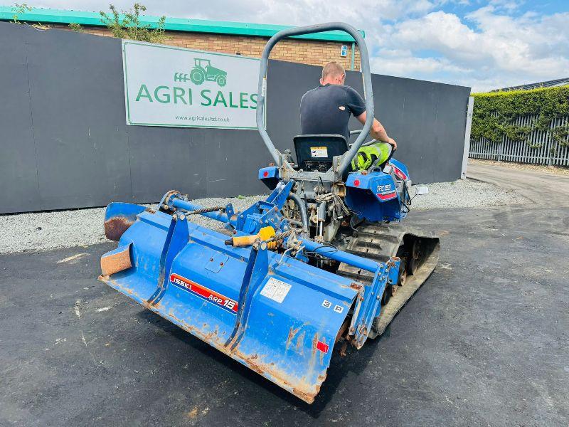 ISEKI TPC153 TRACKED COMPACT TRACTOR*C/W ROTAVATOR*VIDEO*
