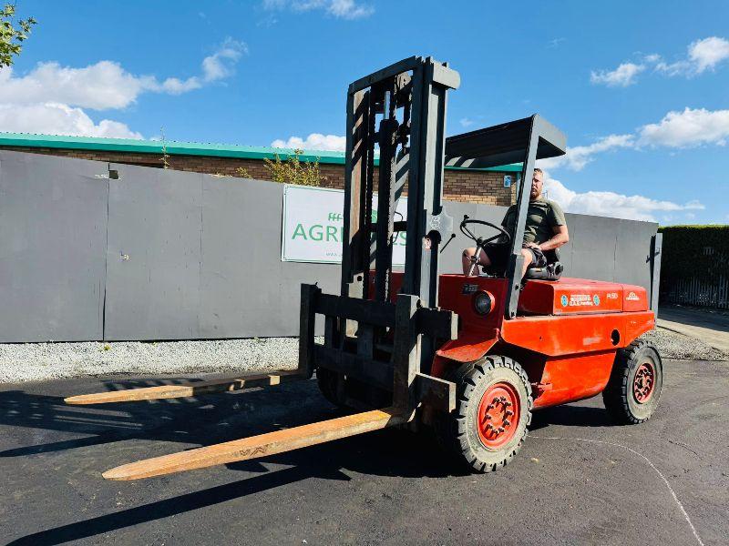 LINDE H50 FORKLIFT*C/W PALLET TINES*VIDEO*