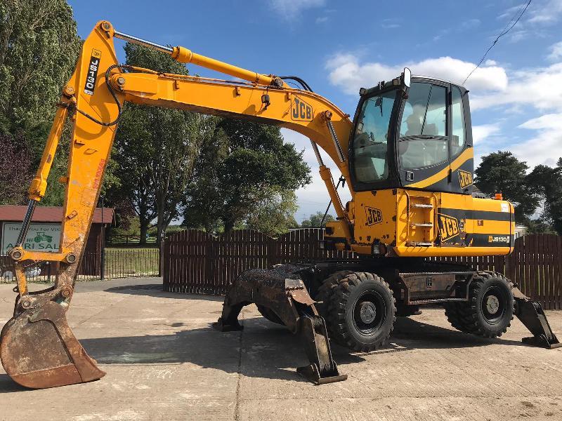JCB JS130W HIGH RISED CAB WHEELED EXCAVATOR ( PLEASE SEE VIDEO )
