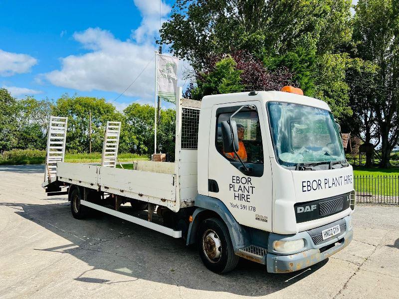 DAF 45.150 4X2 BEAVER TAIL LORRY C/W ALLOY RAMPS *MOT'D TILL 30TH JUNE 24*VIDEO*
