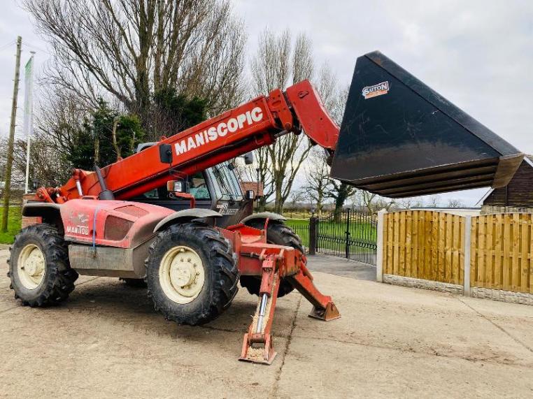 MANITOU MT1233 TELEHANDLER * 12 METER REACH * C/W GRAIN BUCKET
