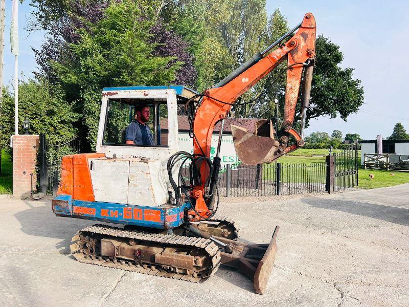 KUBOTA KX60 TRACKED EXCAVATOR C/W 2 X BUCKETS *VIDEO*