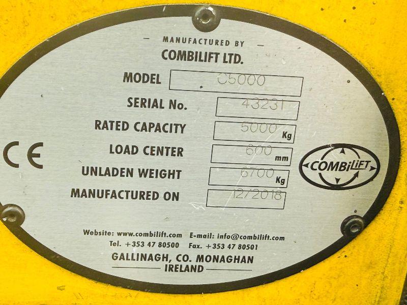 COMBILIFT C5000 DIESEL TRUCK MOUNTED FORKLIFT*STARTS BUT DOESNT DRIVE*VIDEO*