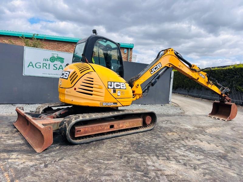 JCB 8085 ECO EXCAVATOR*YEAR 2012*C/W BUCKET*VIDEO*