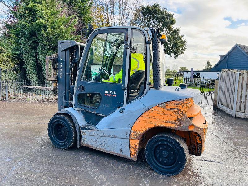 STILL RX70-45 DIESEL CONTAINER SPEC FORKLIFT *YEAR 2015* C/W 3 STAGE MAST *VIDEO*