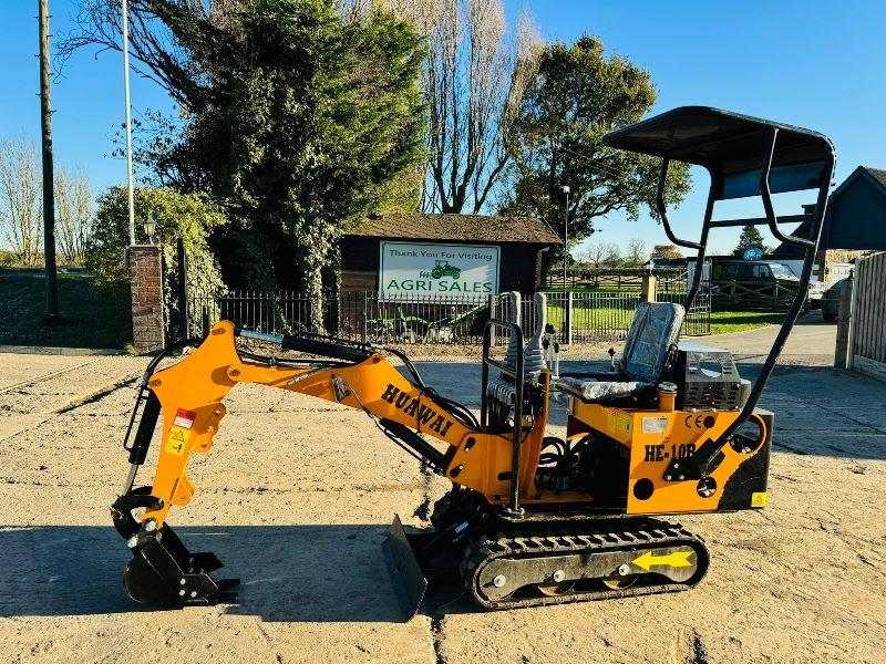 UNUSED HUAWAI HE-10B TRACKED EXCAVATOR *YEAR 2024* C/W ROLE FRAME *VIDEO*