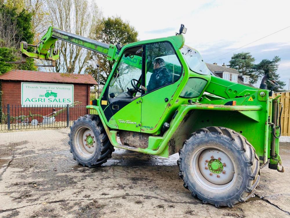 MERLO P28.7KT TURBO TELEHANDLER * AG SPEC 7 METER REACH * C/W PICK UP HITCH