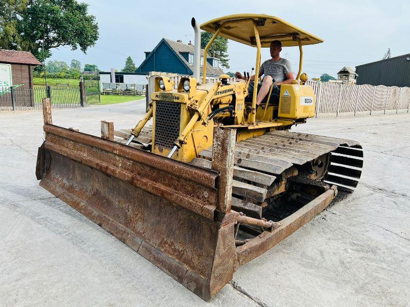 MITSUBISHI BD2P DOZER C/W STRAIGHT BLADE & TILT *VIDEO*