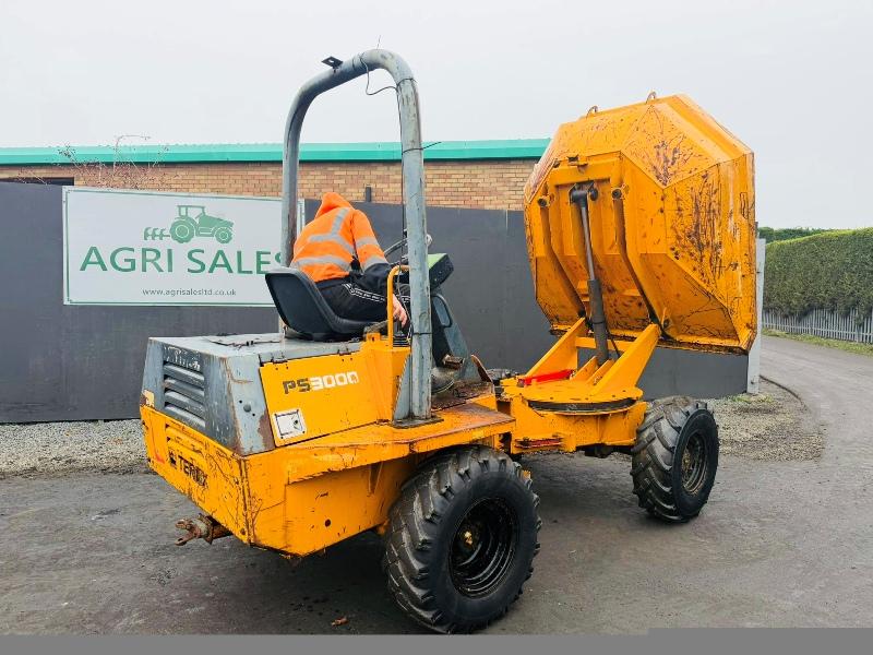 TEREX PS3000 SWIVLE TIP DUMPER*C/W ROLEBAR*VIDEO*